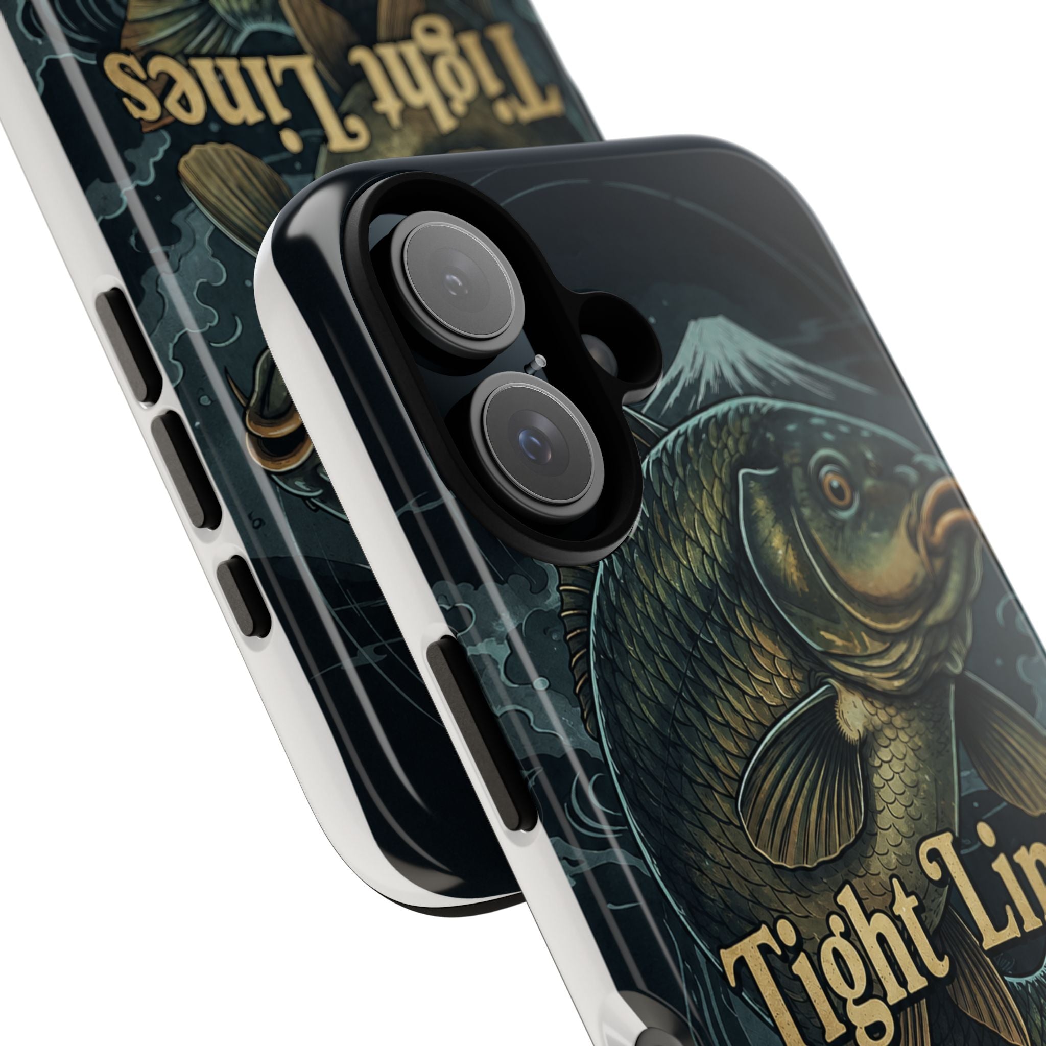 Phone Case — 'Tight Lines' Fishing Carp Design