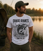 Chase Giants Carp Fishing T-Shirt — Carp Cult Co. Graphic Tee