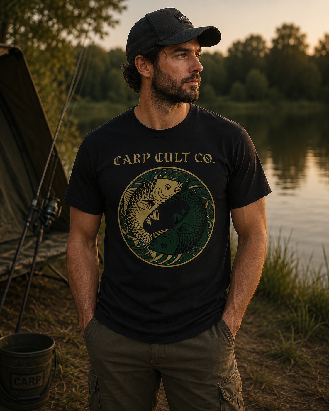 Chase Giants Carp Fishing T-Shirt — Carp Cult Co. Graphic Tee