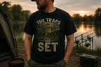 Fishing T‑Shirt — “The Traps Are Set” Carp Angler Tee