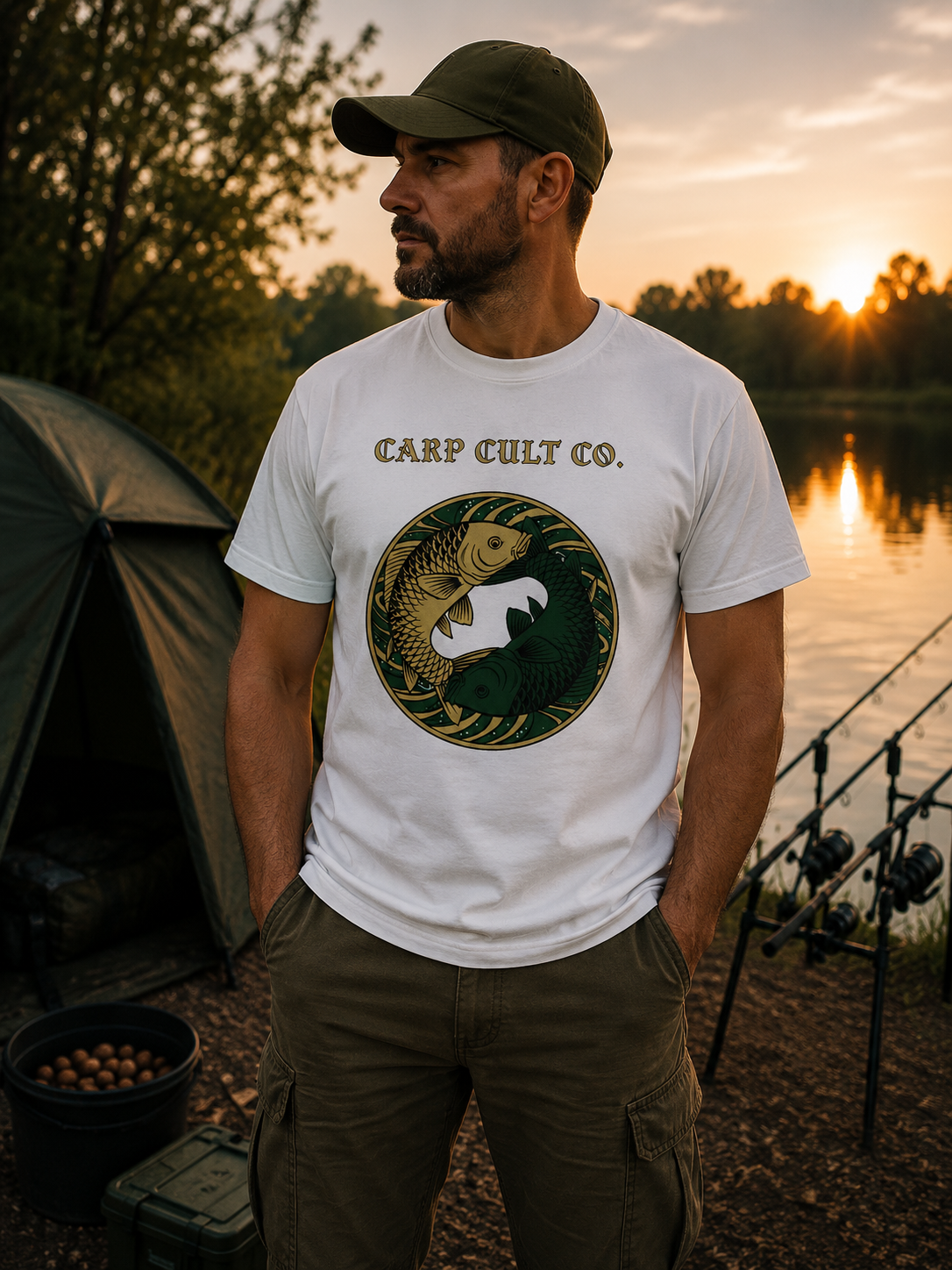 Carp Cult Co. Graphic Tee — Vintage japanese design